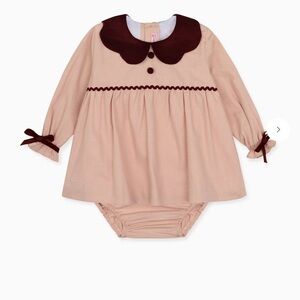 Pink and Burgundy Kids Dress